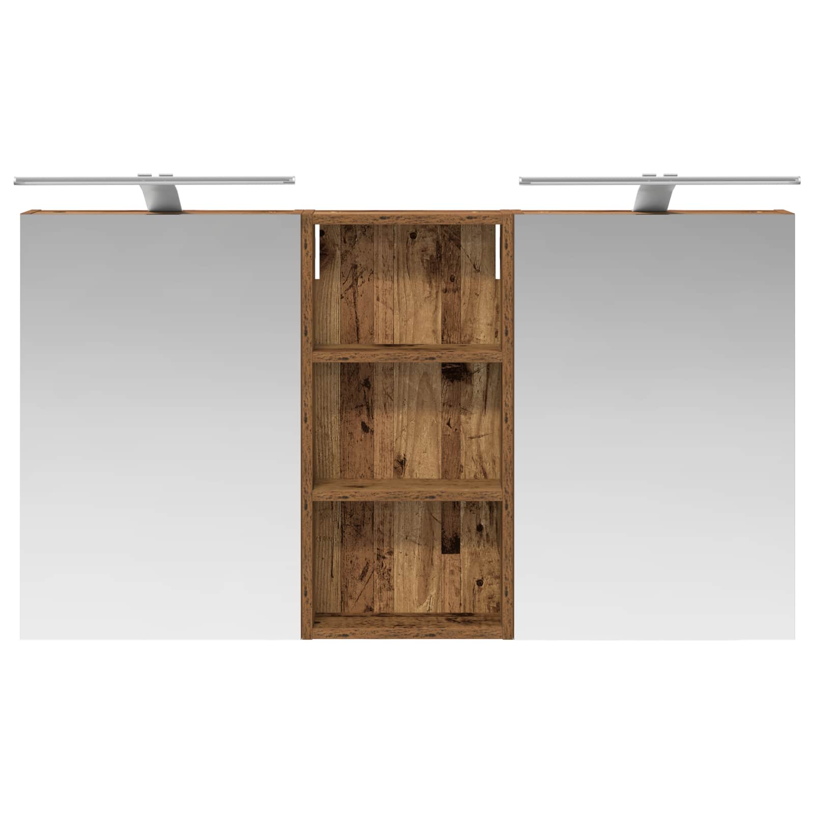 Badezimmerschrank-Set 3 pcs 80 x 10,5 x 50 cm Holzwerkstoff