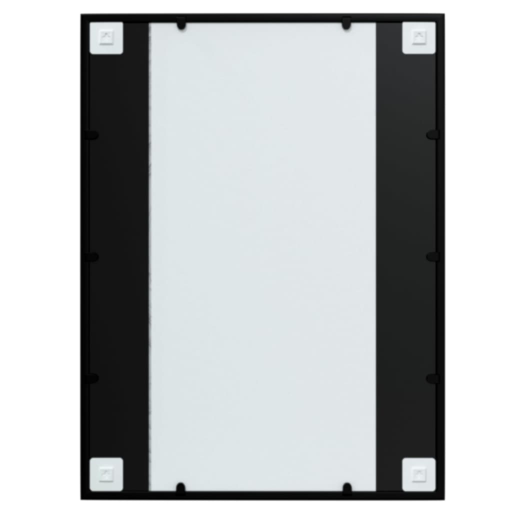 Wandspiegel Schwarz 60x40 cm Metall