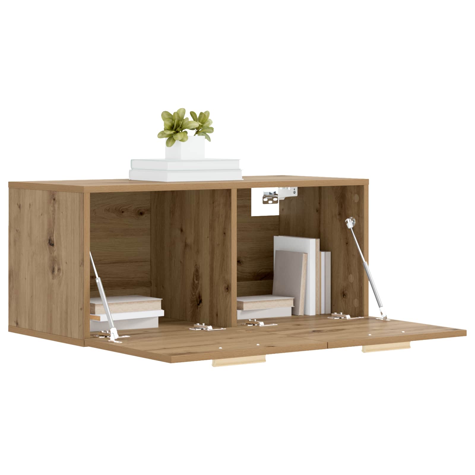 Wandschrank Weiß 80x35x36,5 cm Holzwerkstoff