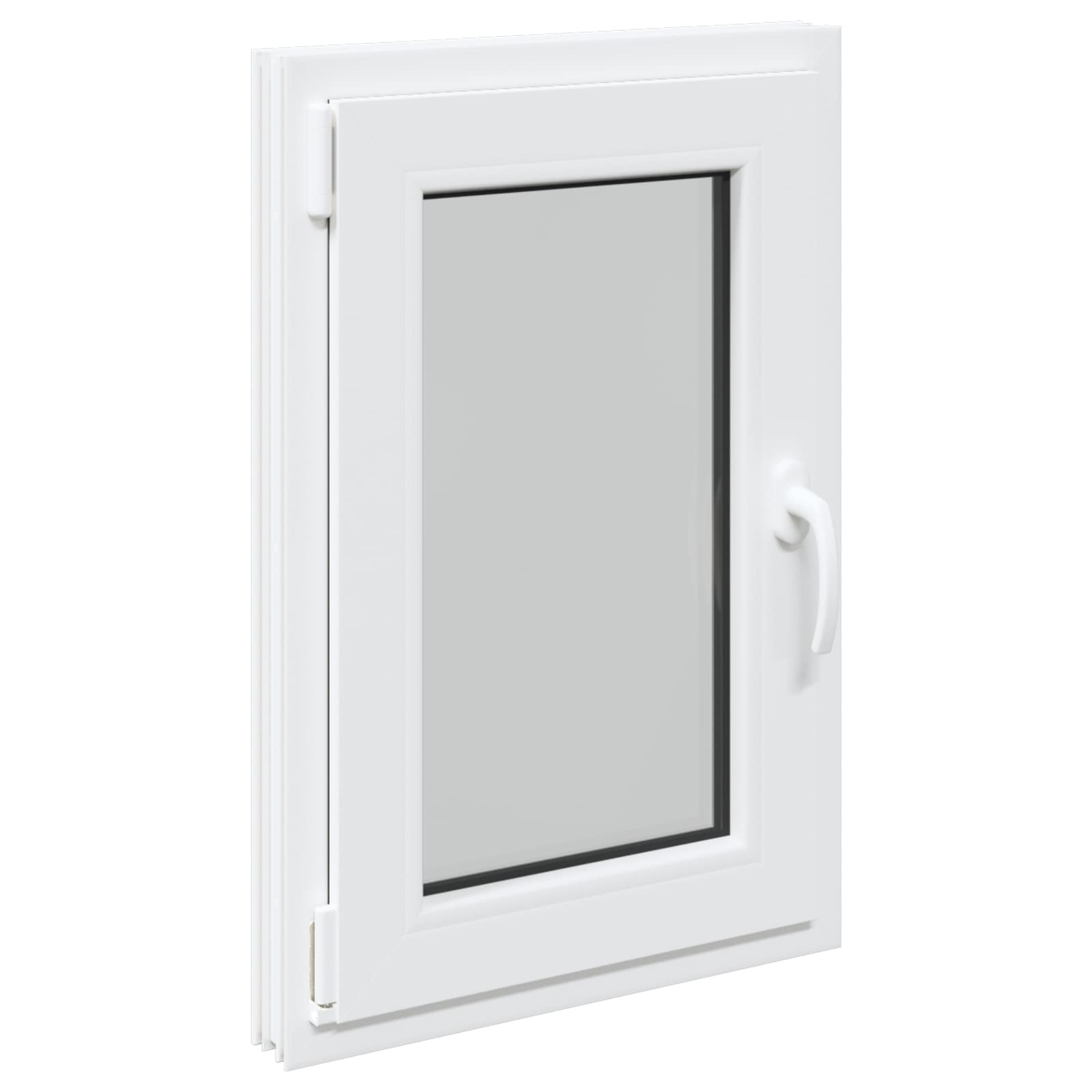 Kellerfenster RISOR 50 x 50 cm PVC und Glas Weiß
