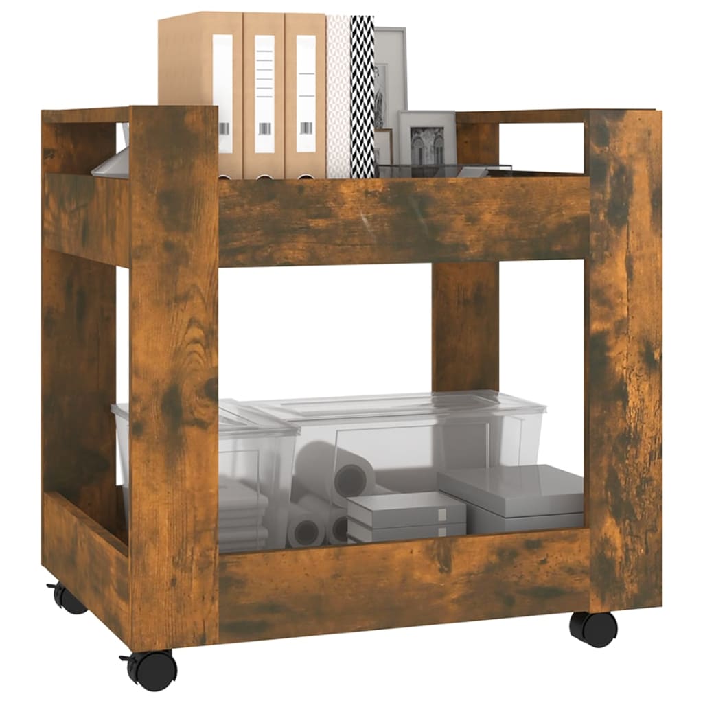 Bürowagen Weiß 60x45x60 cm Holzwerkstoff