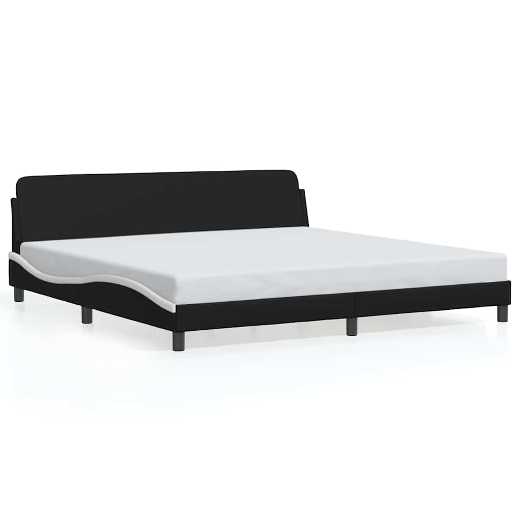 Bettgestell "Dover" Schwarz 80x200 cm Kunstleder