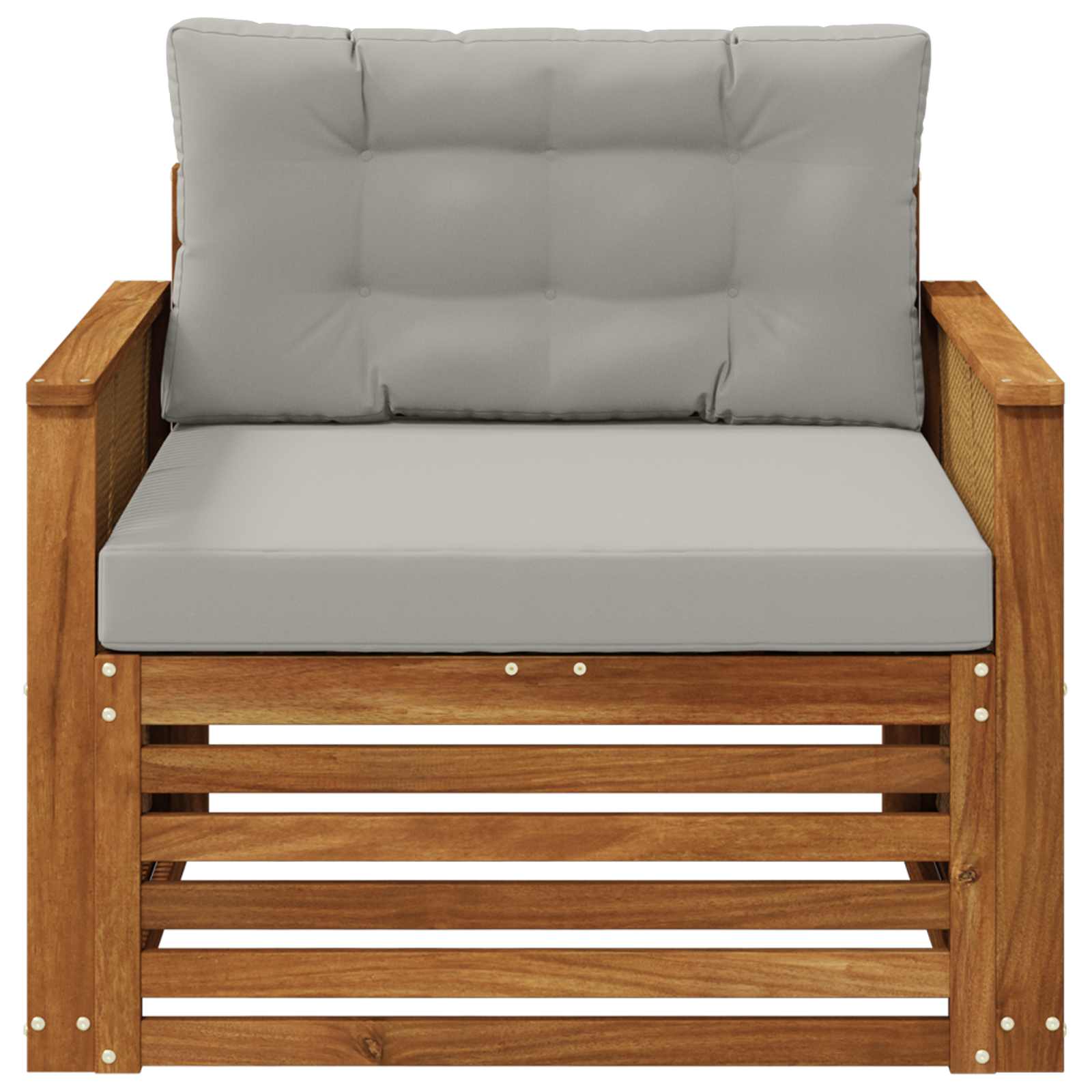 2 Stück Outdoor-Sofa Natur