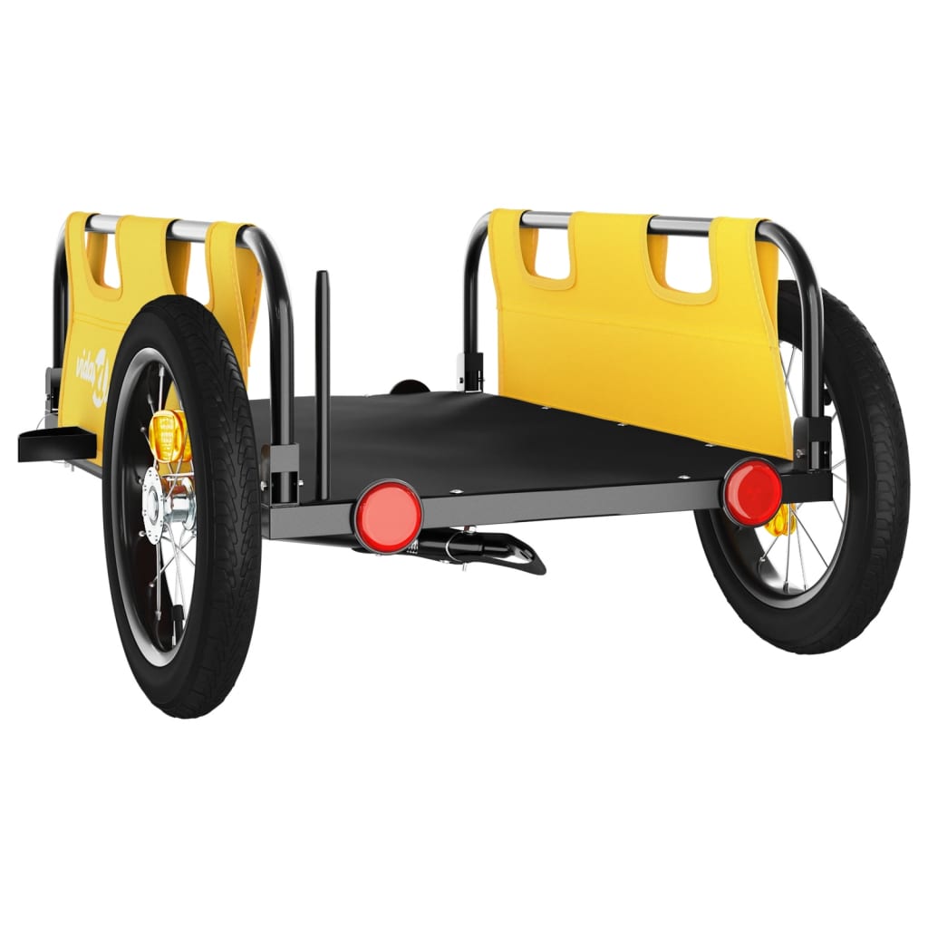 Fahrradanhänger Orange Oxford-Gewebe und Eisen
