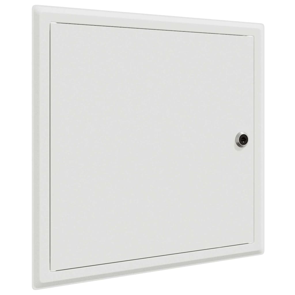 Zugangsklappe 2 pcs Weiß 23 x 23 x 3 cm Stahl