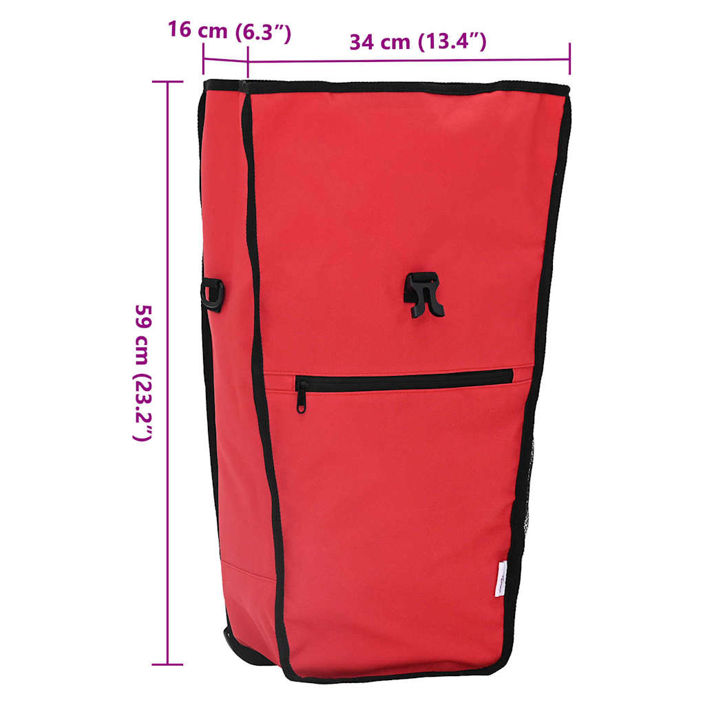 Fahrradtasche Schwarz 34 x 16 x 59 cm Polyester