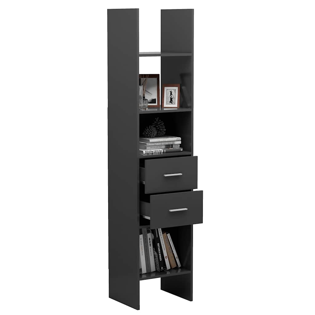 Bücherregal Weiß 40x35x180 cm Holzwerkstoff