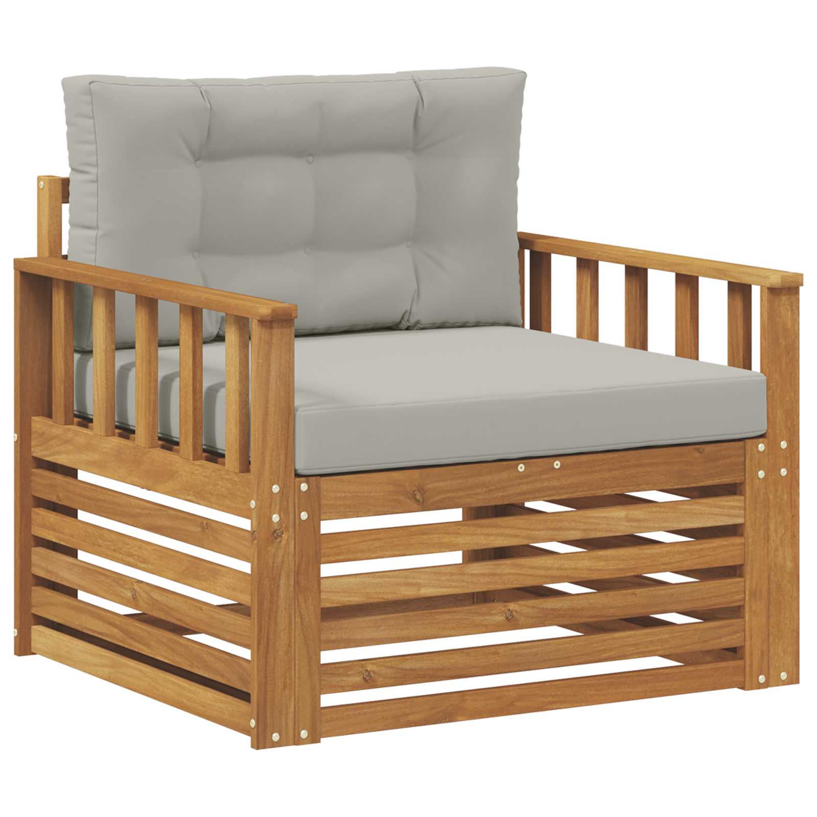 2 Stück Outdoor-Sofa Natur