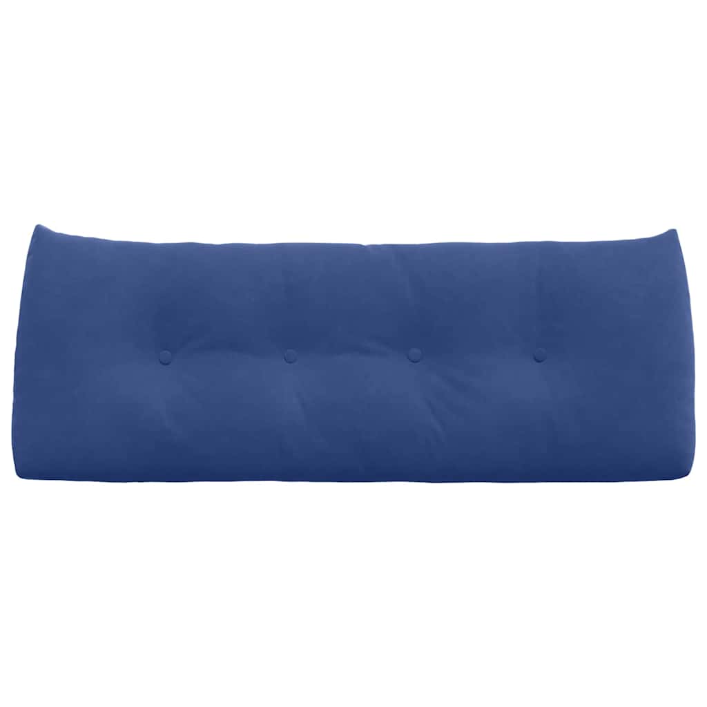 Rückenkissen Blau 45 x 24 x 50 cm Samt