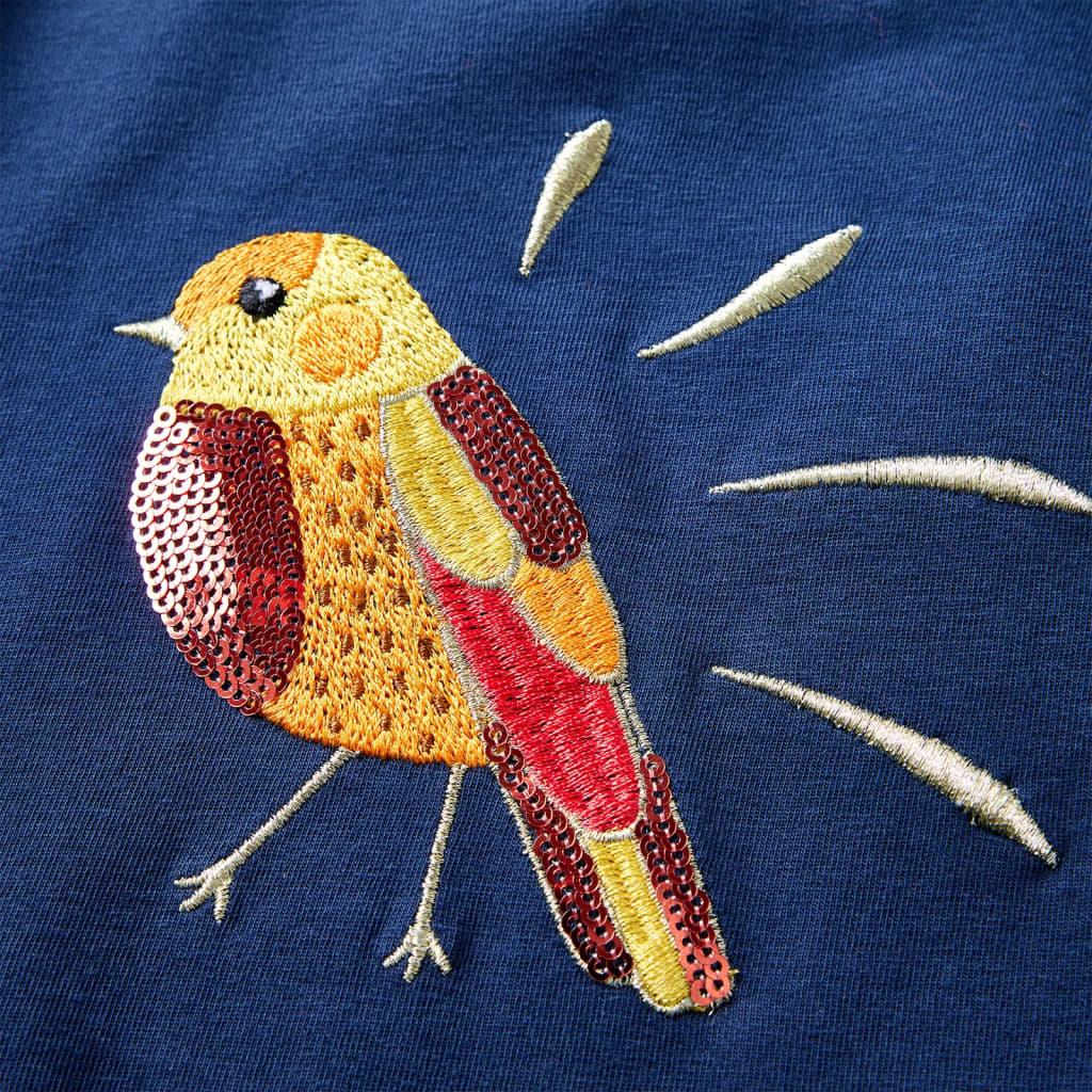 Kinder-Langarmshirt Dunkles Ocker 128