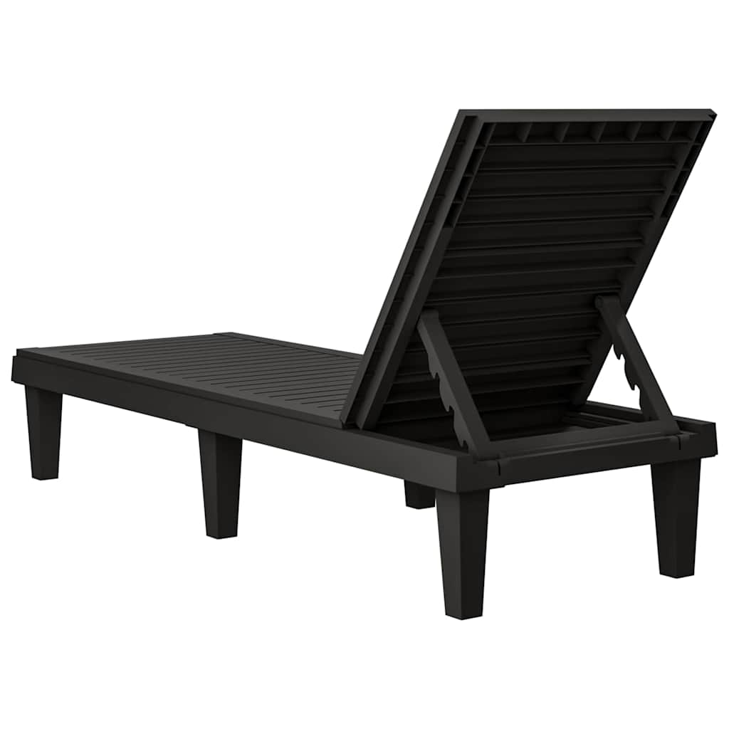 Sonnenliege Hellbraun 155x58x83 cm Polypropylen