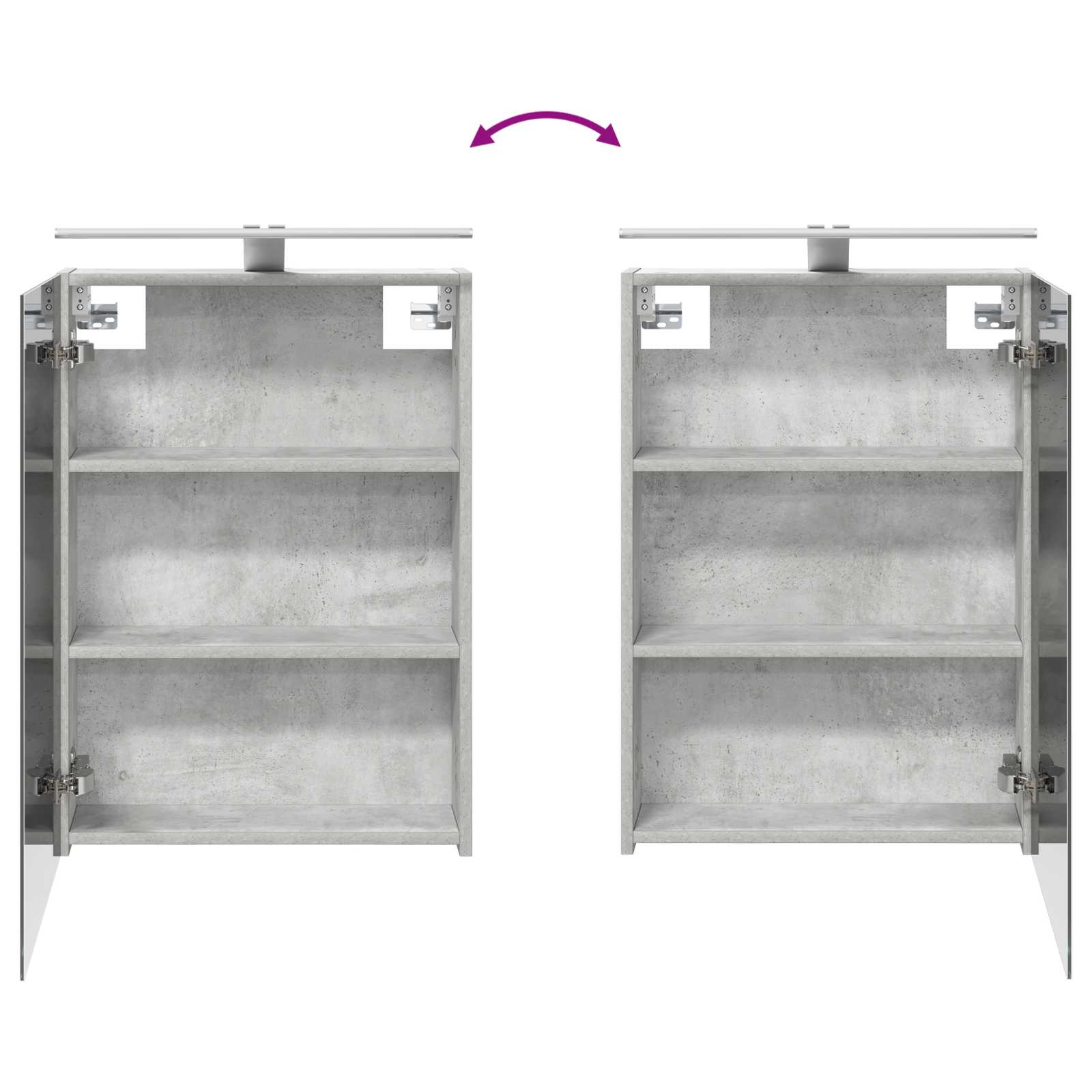Badezimmerschrank-Set 3 pcs 80 x 10,5 x 50 cm Holzwerkstoff
