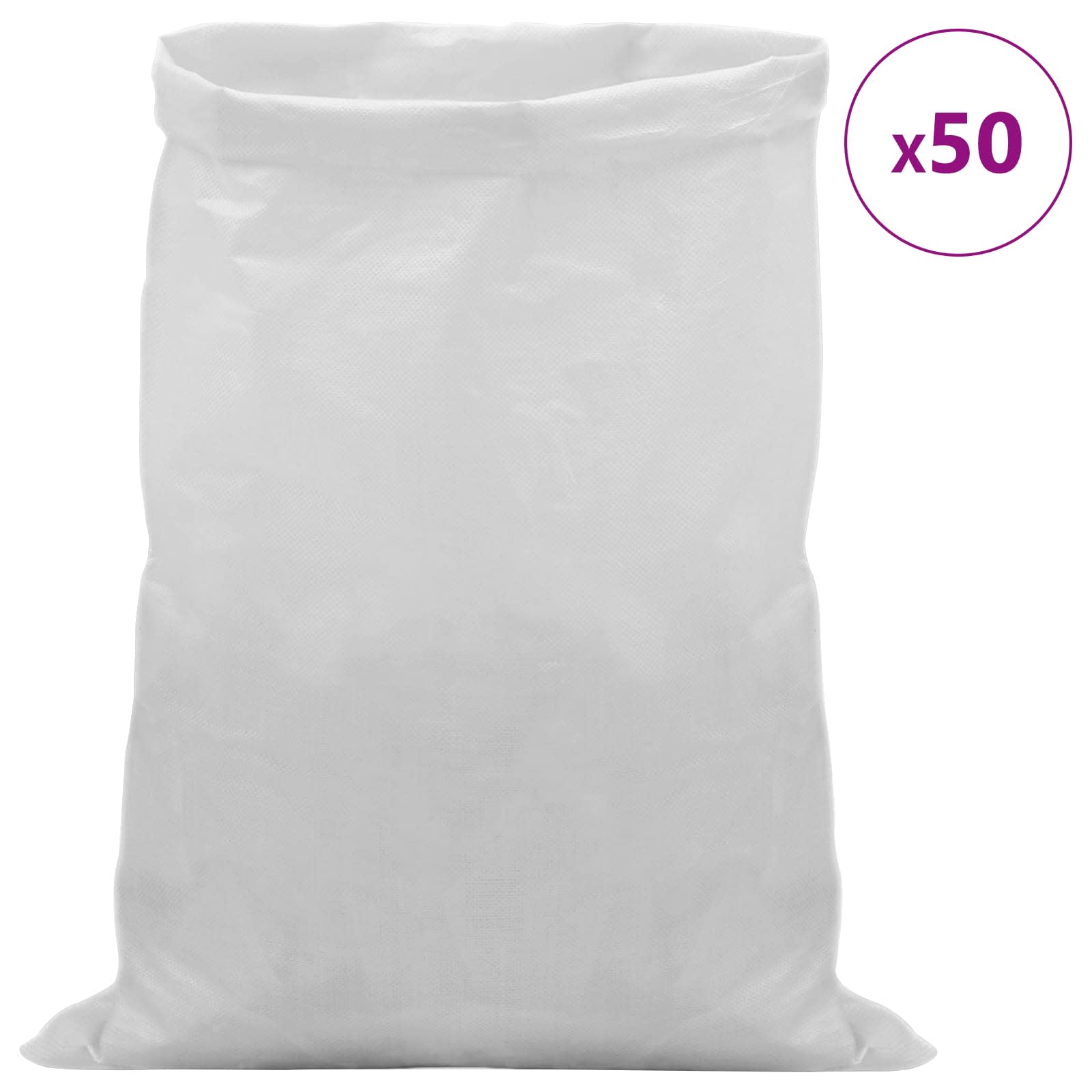 Gewebte Säcke 10 pcs Weiß 30 x 45 cm PP