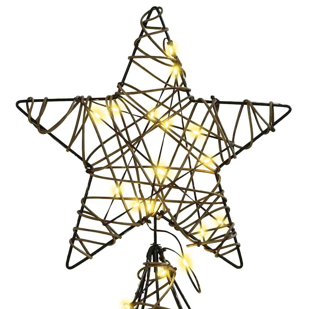 Weihnachtsbaum mit 120 LEDs Warmweiß 120,5 cm PET