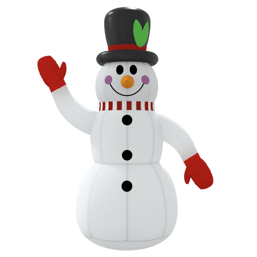 Aufblasbarer Schneemann mit LEDs 455 cm