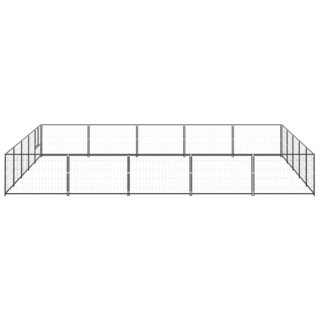 Hundezwinger Schwarz 4 m² Stahl