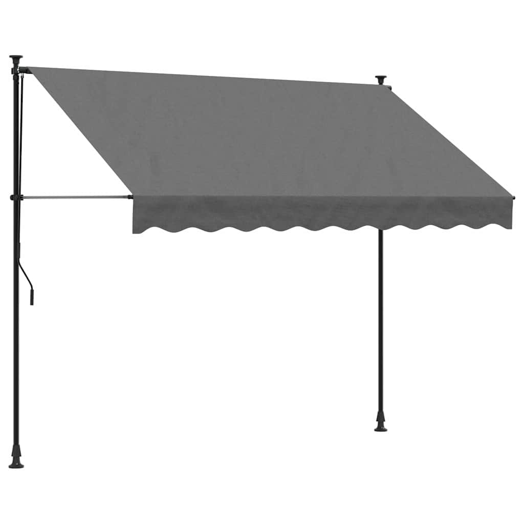 Einziehbare Markise Handbetrieben 150 cm Anthrazit