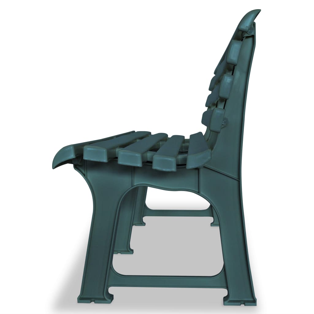Gartenbank 145,5 cm Kunststoff Weiß