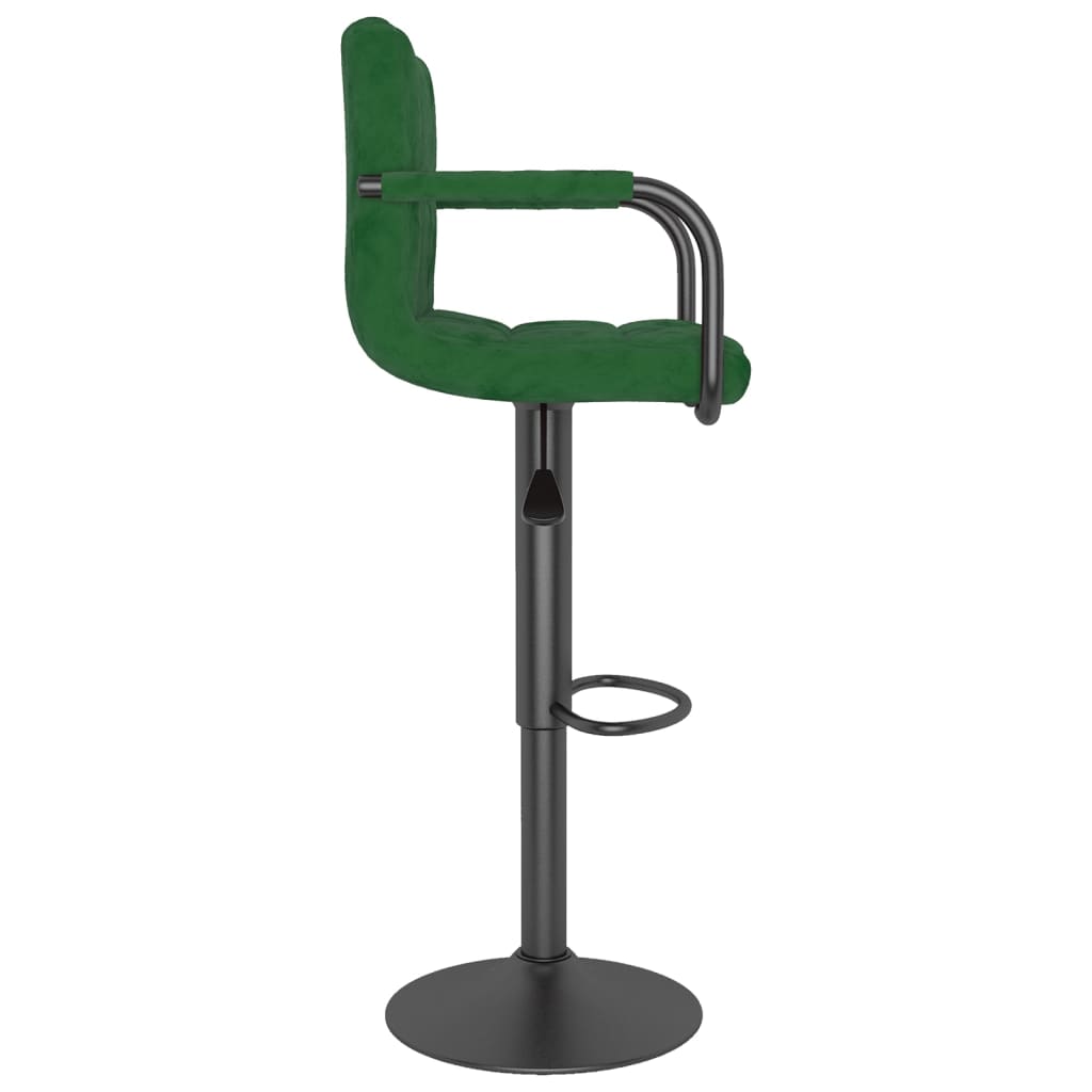 Barhocker 2 Stk. Blau Samt