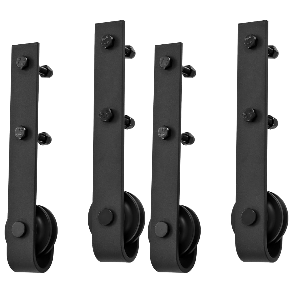 Schiebetürbeschlag-Set SKIEN 183 cm Stahl Schwarz