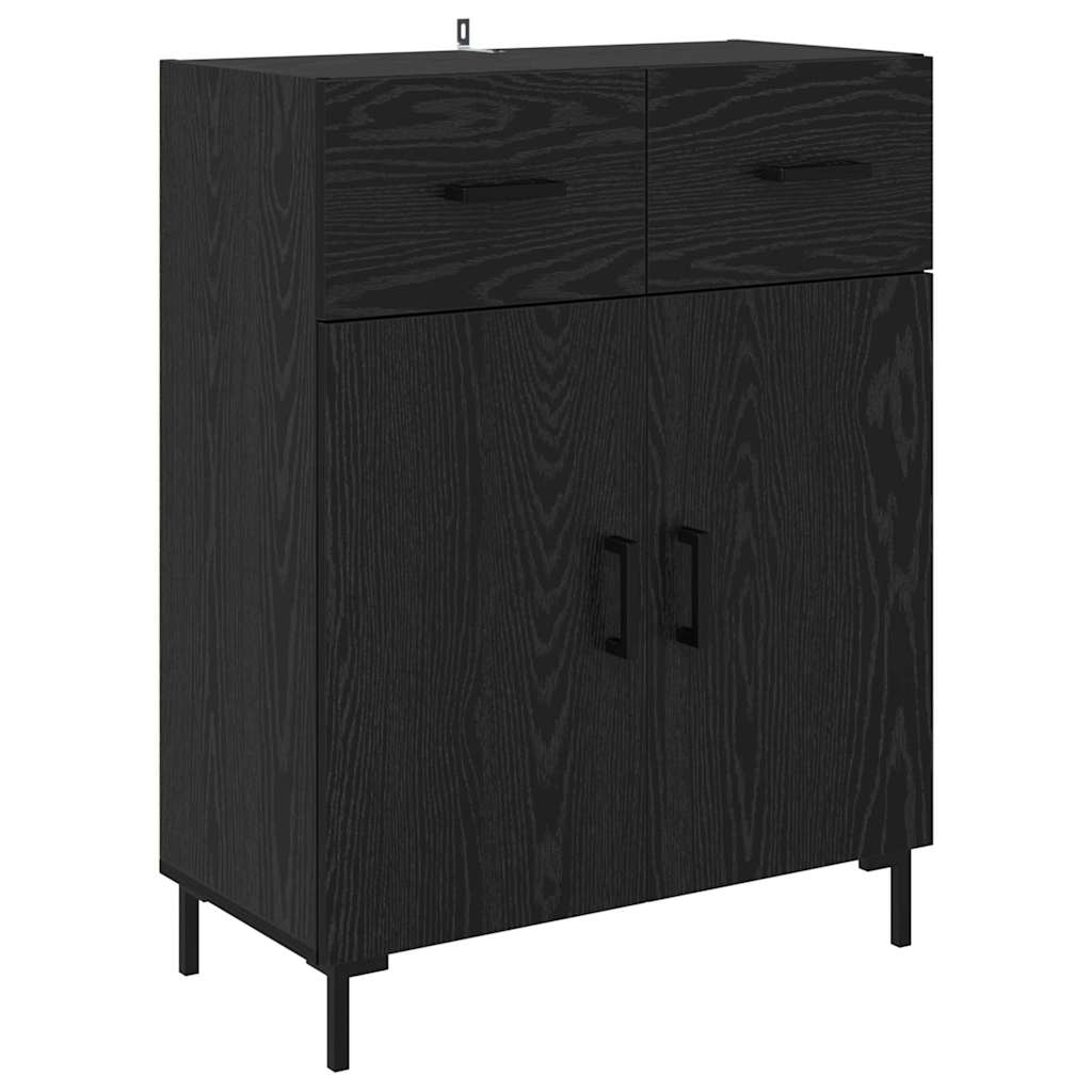 Highboard Hochglanz-Weiß 69,5x34x180 cm Holzwerkstoff