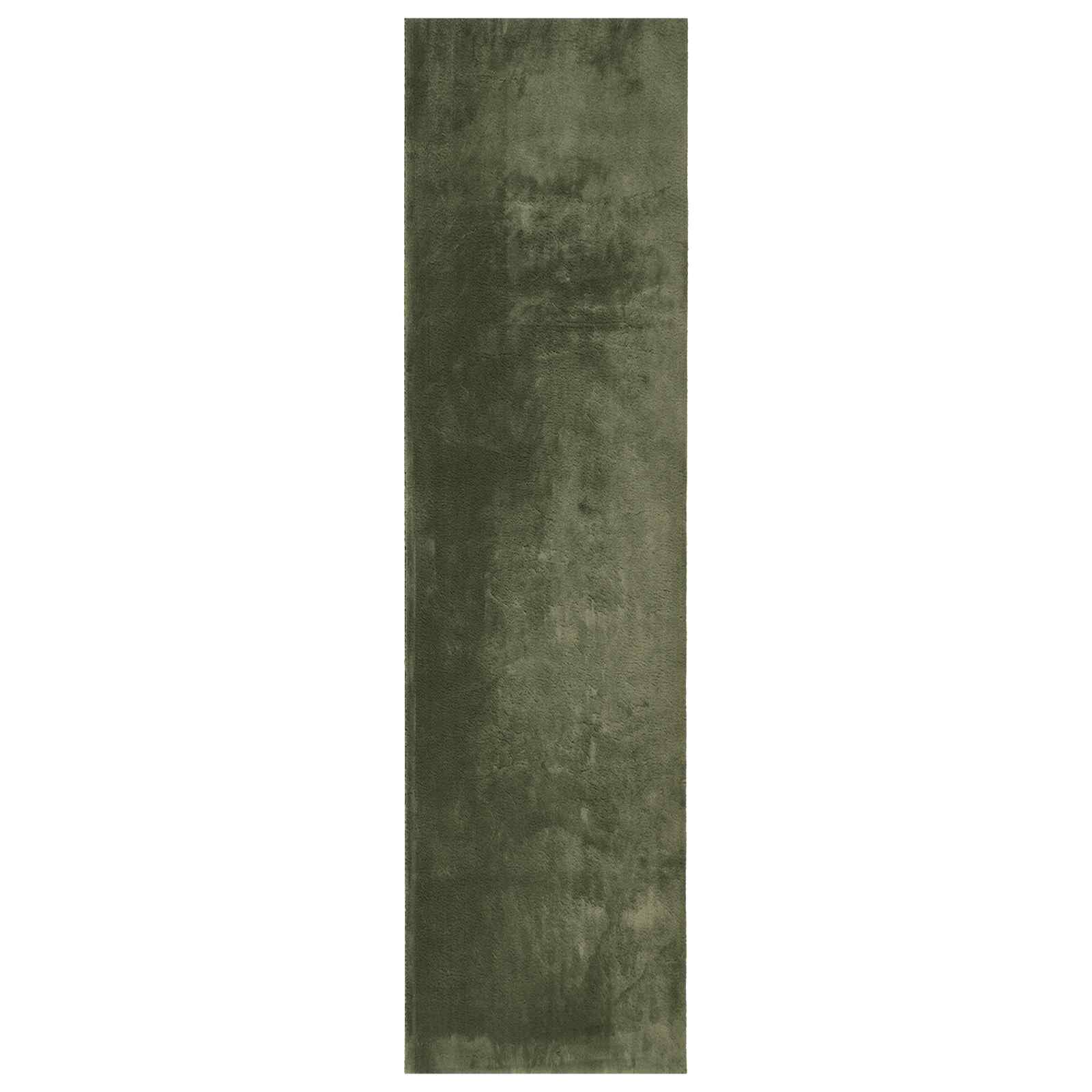Teppich HUARTE Kurzflor Weich und Waschbar Anthrazit 60x110 cm