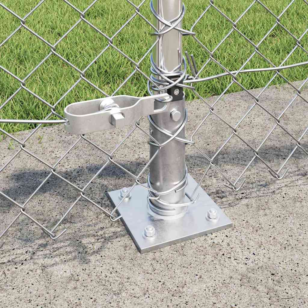 Outdoor Kettenglied-Zaun Erdfixierung 10 x 0,4 m Grün Netz