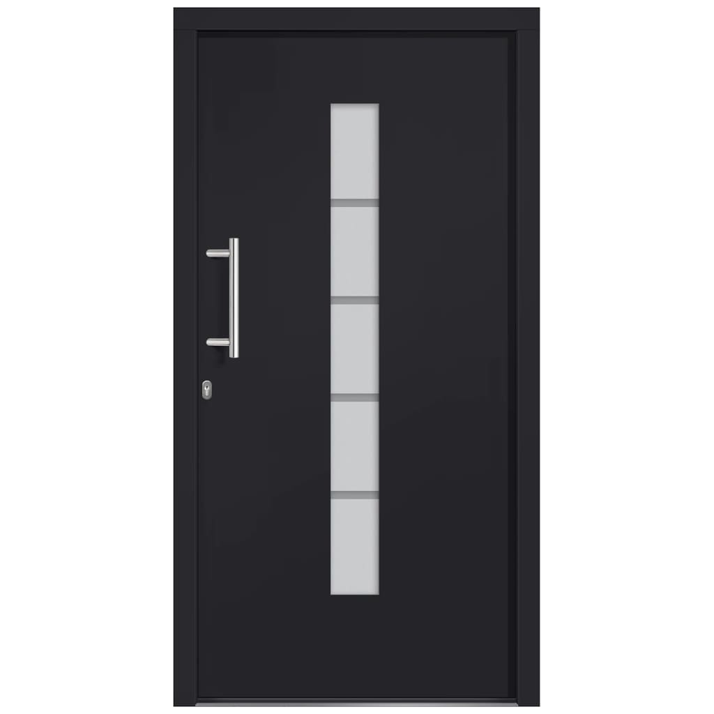 Haustür Aluminium und PVC Weiß 100x210 cm