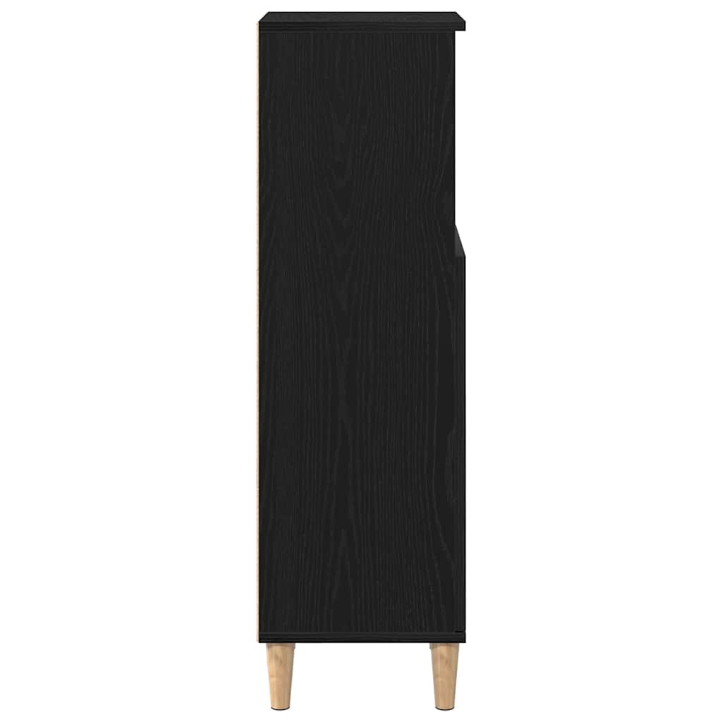Badschrank Weiß 30x30x100 cm Holzwerkstoff