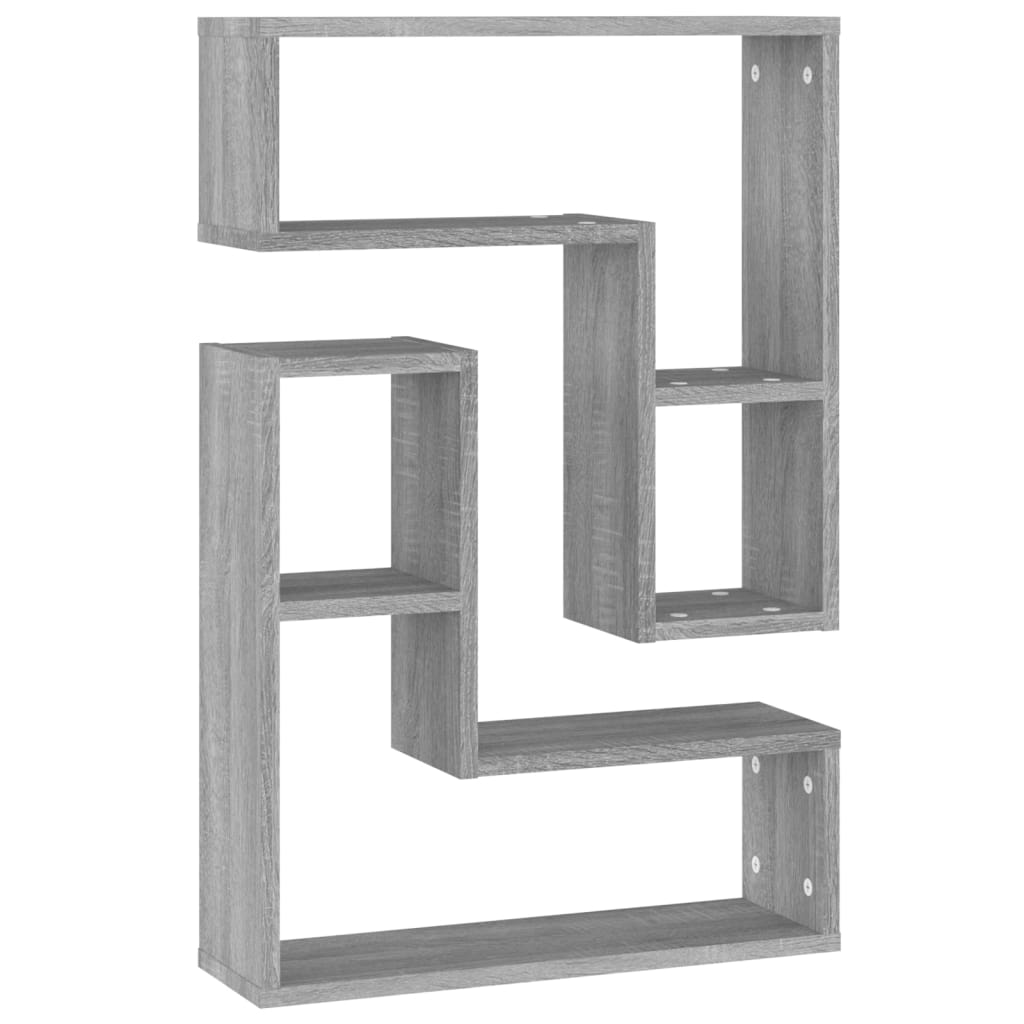 Wandregale 2 Stk. Weiß 50x15x50 cm Holzwerkstoff