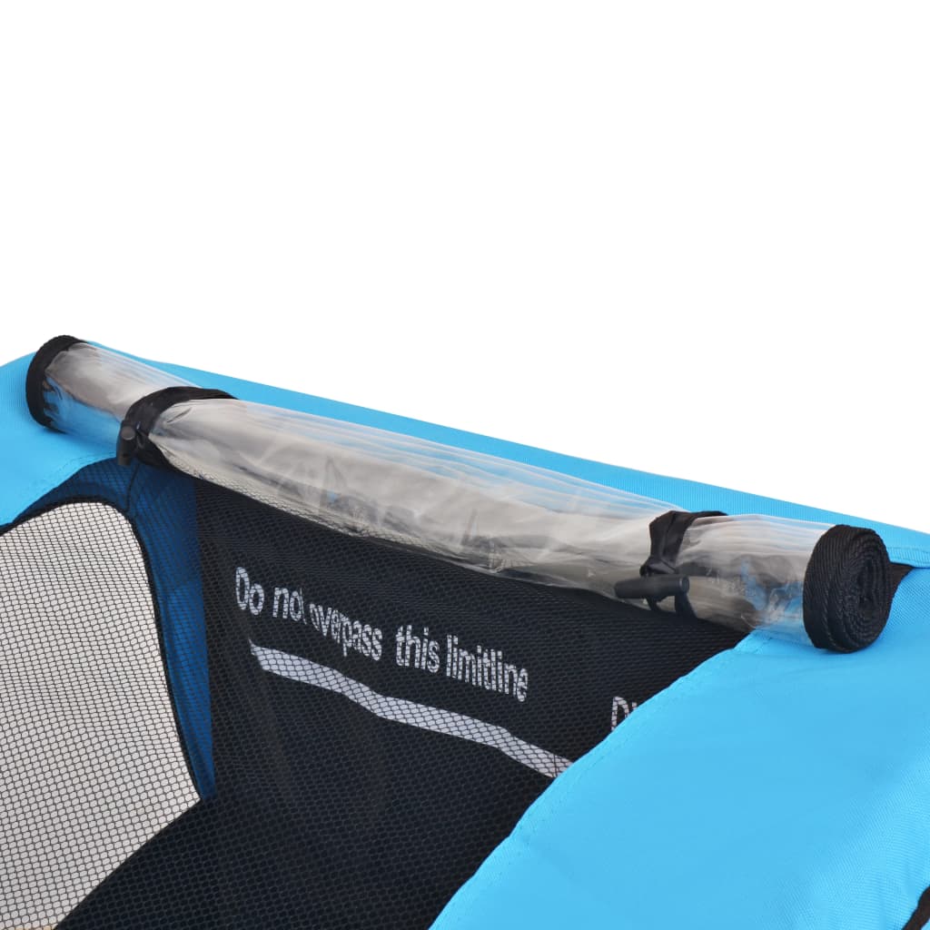 Fahrradanhänger Rot und Schwarz 30 kg