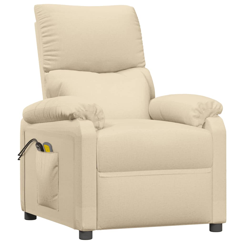 Massagesessel Elektrisch Schwarz Stoff
