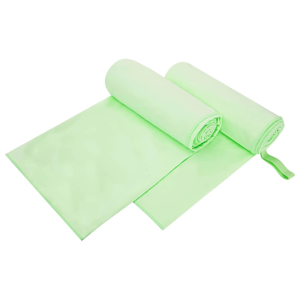 Sporthandtücher 2 pcs Schwarz 50 x 30 cm Polyester und Polyamid