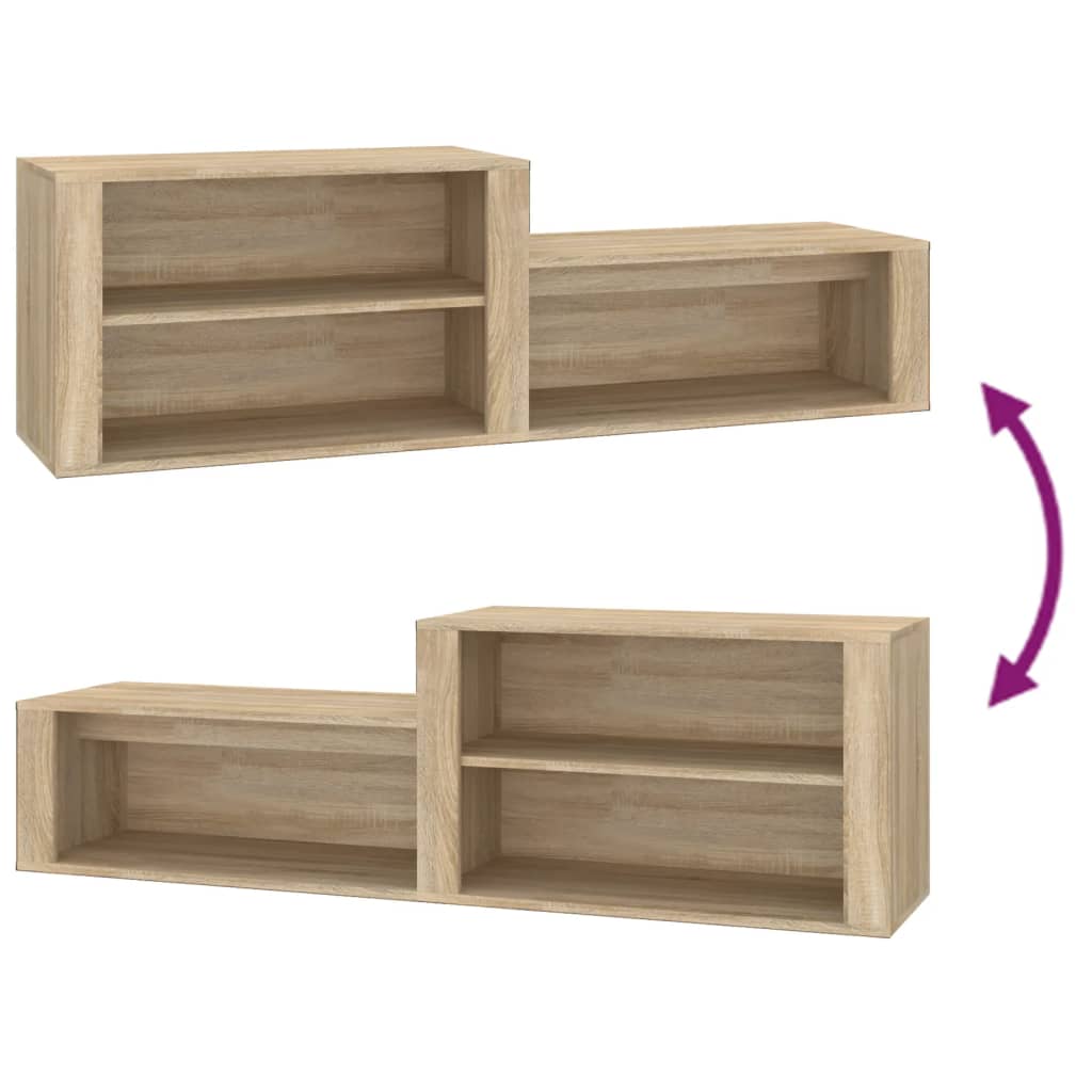 Schuhschrank Weiß 150x35x45 cm Holzwerkstoff