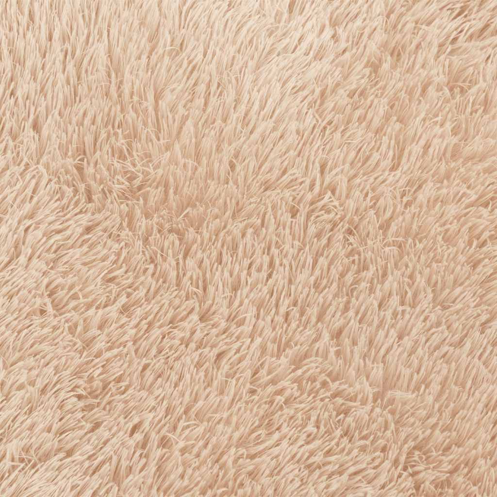 Teppich Shaggy Hochflor NAVARRA Beige 60x100 cm Polyester