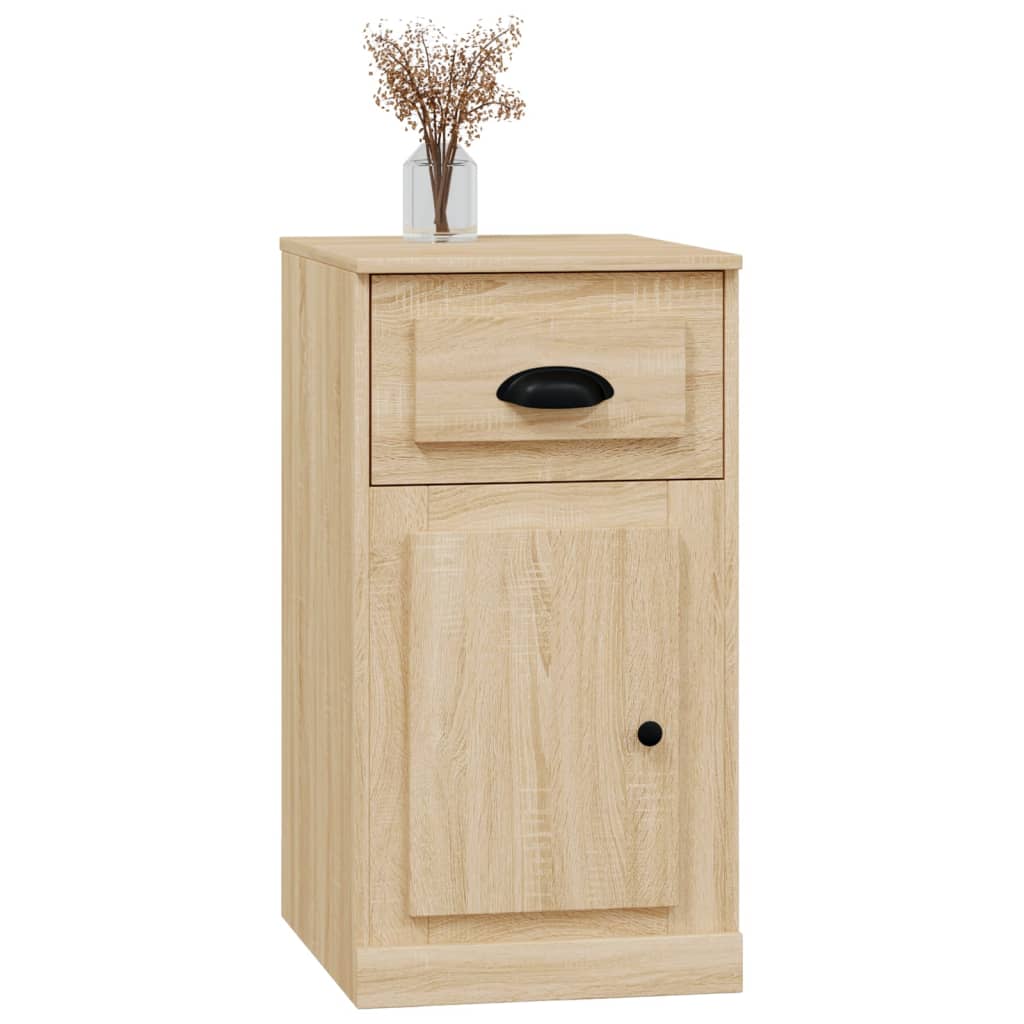 Beistellschrank mit Schublade Weiß 40x50x75 cm Holzwerkstoff