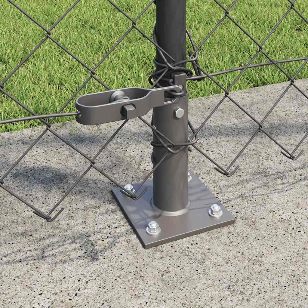 Outdoor Kettenglied-Zaun Erdfixierung 10 x 0,4 m Grün Netz