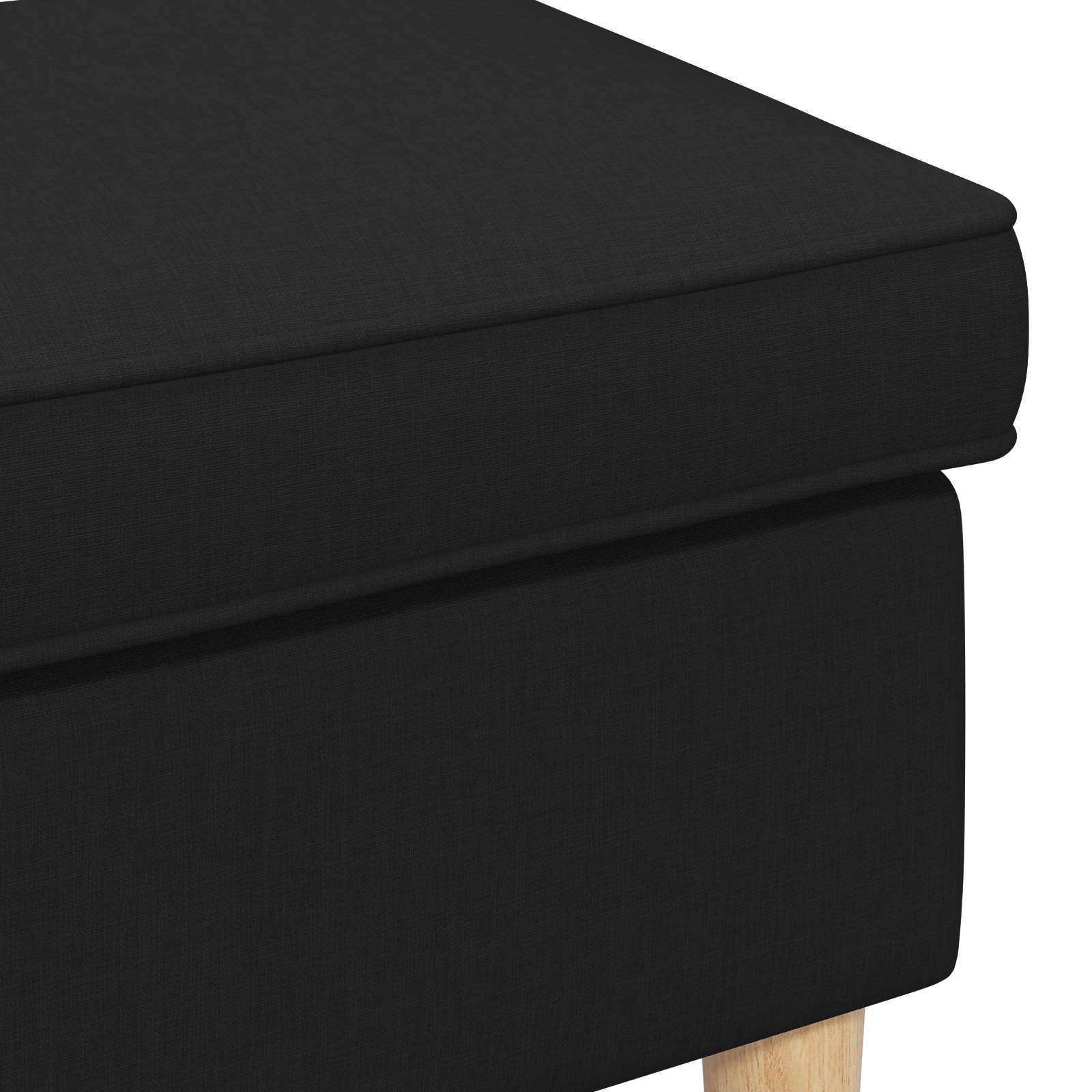 Hocker Hellgrau 55 x 35 x 41 cm Polyester