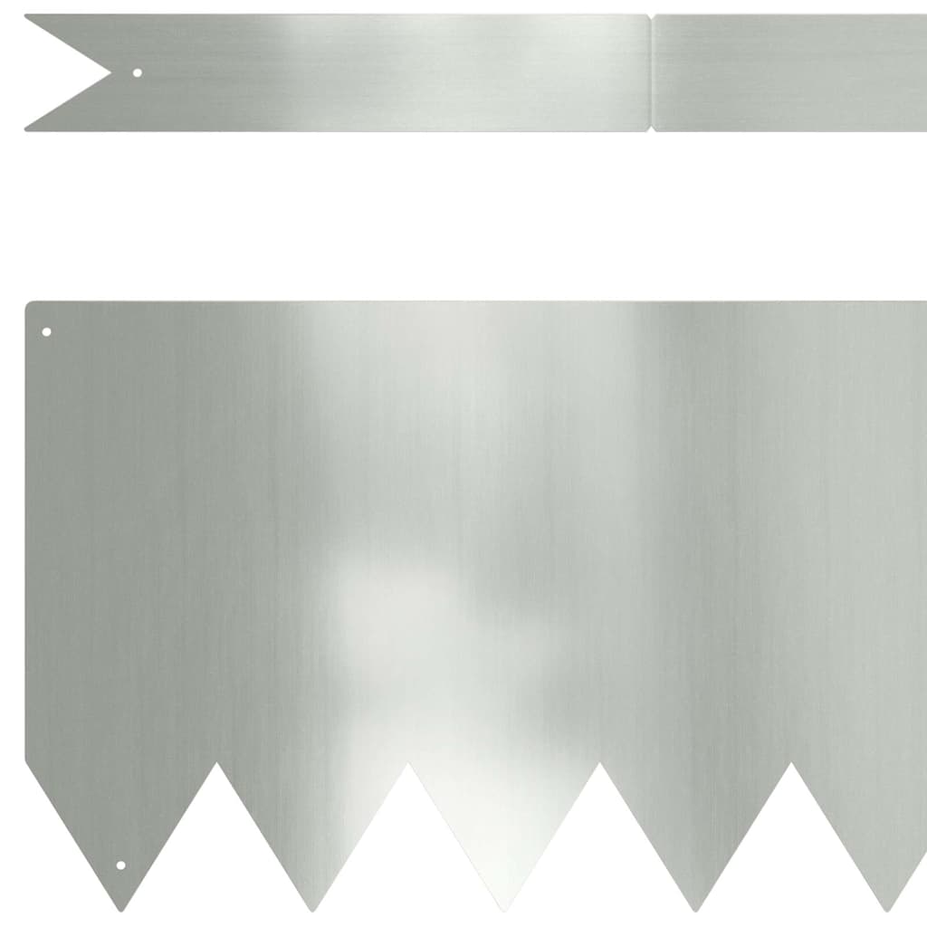 Raseneinfassung 50 pcs Schwarz 100 x 0,05 x 20 cm