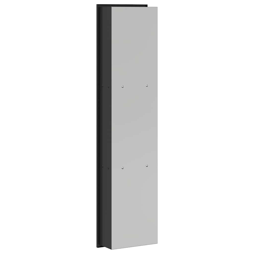 Duschnische Schwarz 60 x 20 x 9,5 cm Edelstahl