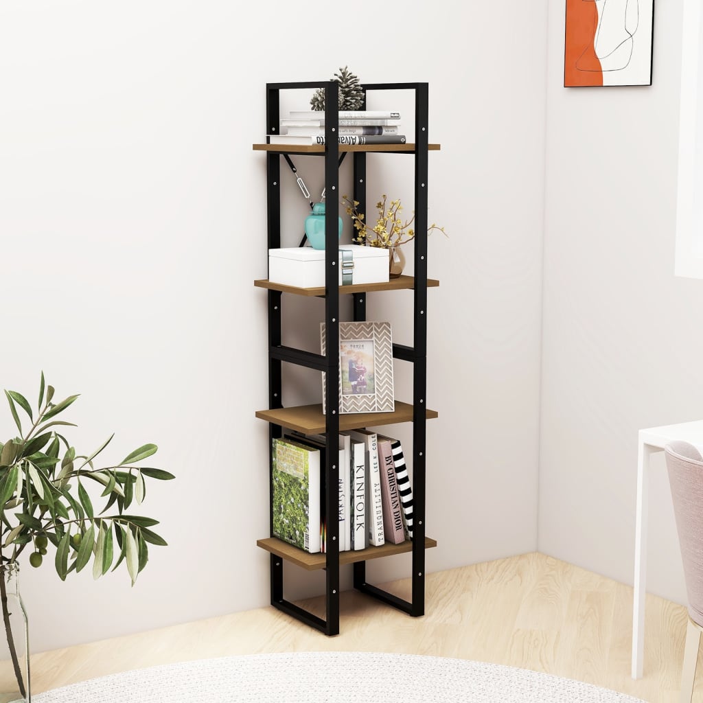 Bücherregal 2 Fächer Weiß 40x30x70 cm Holzwerkstoff