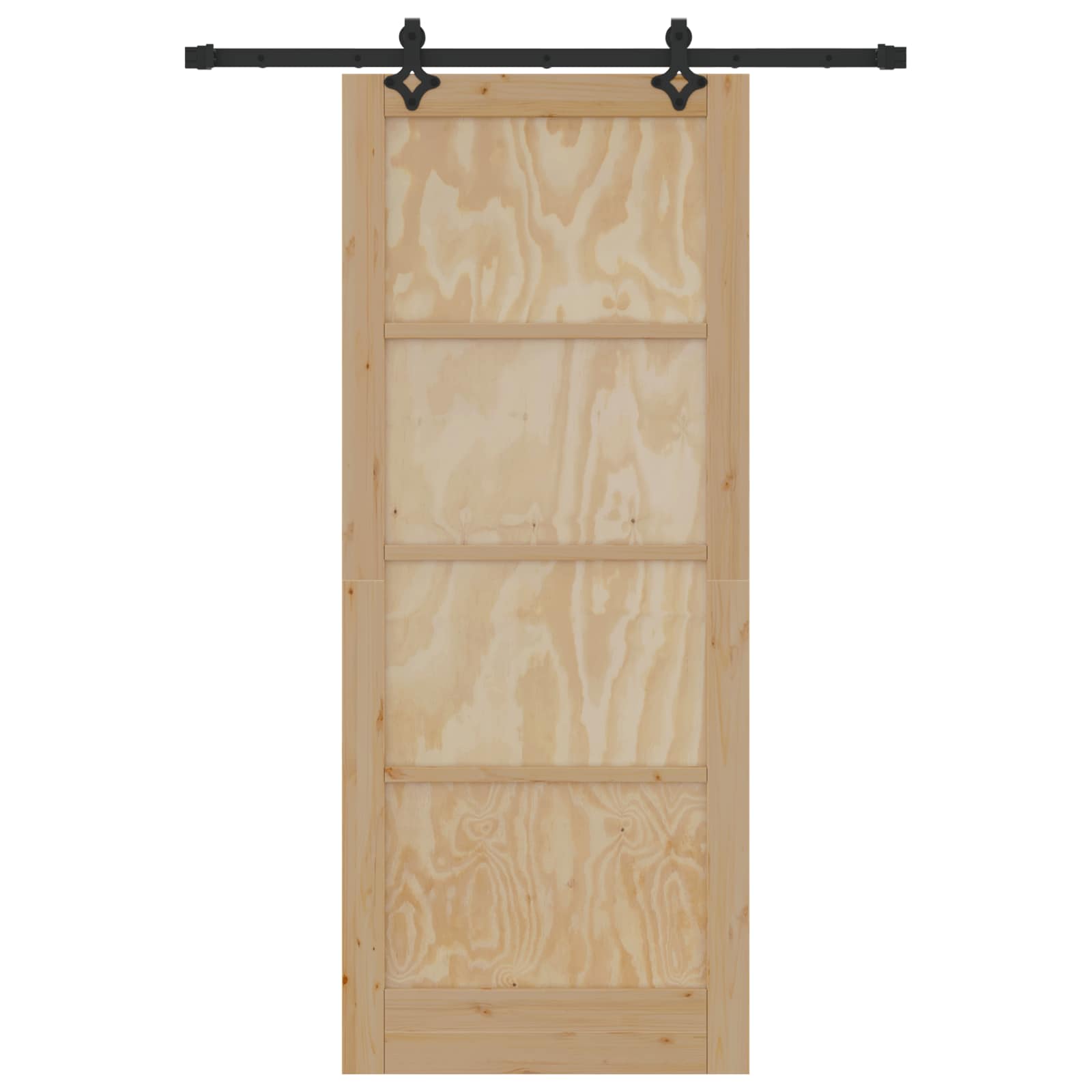 Schiebetür ORKDAL Natur 61 x 198,5 cm Massives Kiefernholz