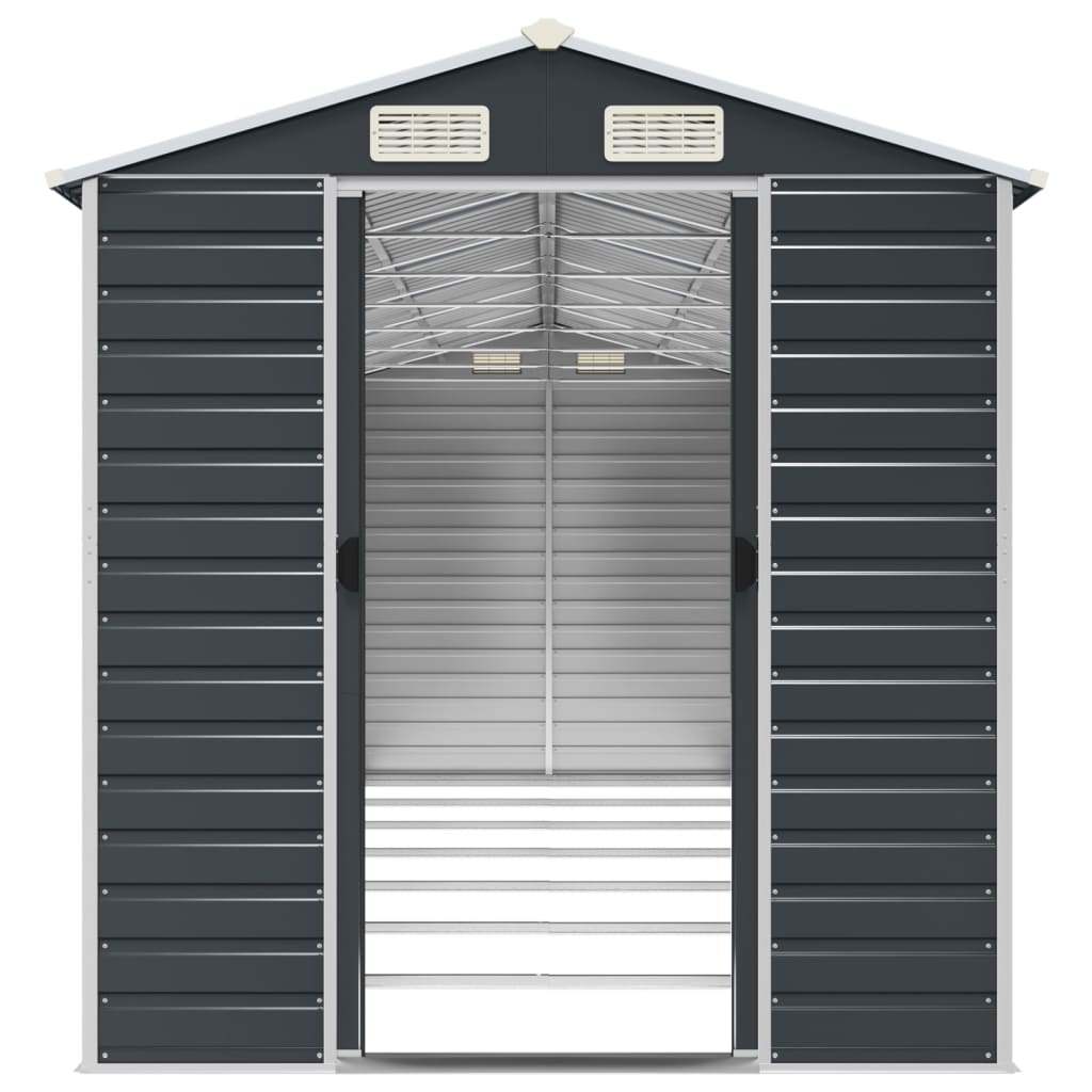 Gerätehaus Grün 191x130x198 cm Verzinkter Stahl