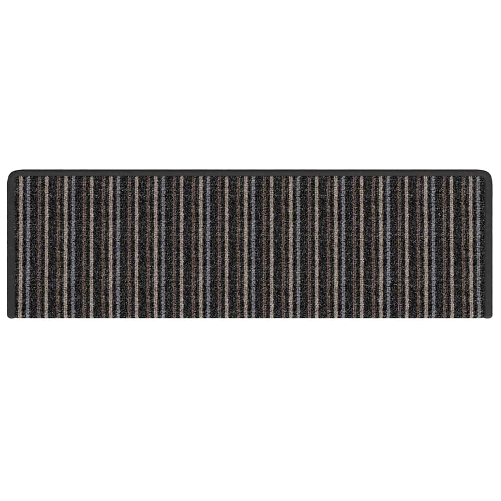 Selbstklebende Treppenschoner 15 pcs Anthrazit 65 x 21 x 4 cm