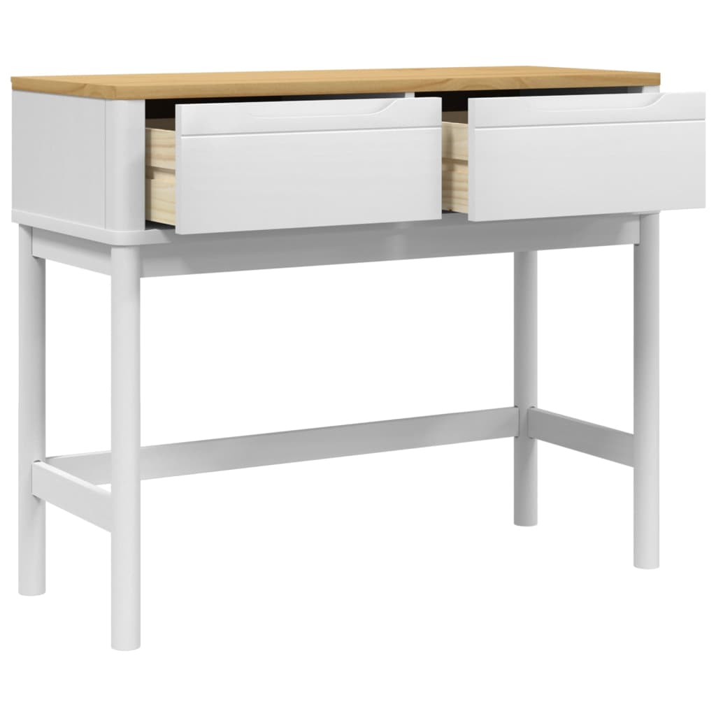 Konsolentisch FLORO Wachsbraun 89,5x36,5x73cm Massivholz Kiefer