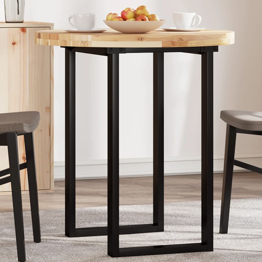 Tischplatte Rund Ø40x2 cm Massivholz Akazie