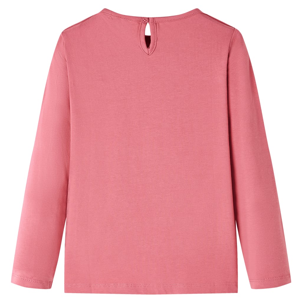 Kinder-Langarmshirt Dunkelorange 140