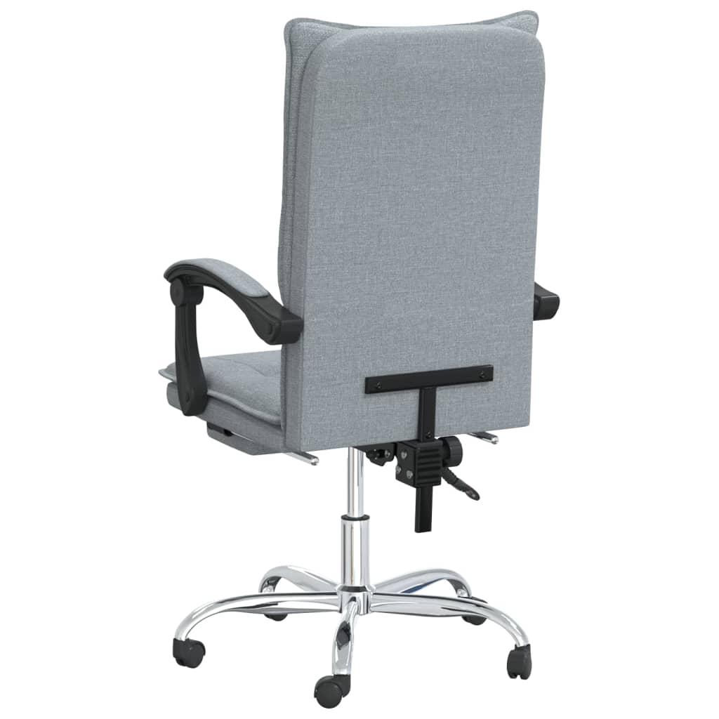 Bürostuhl mit Liegefunktion Braun Stoff