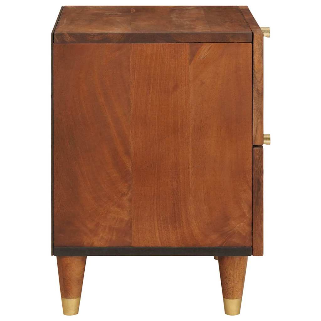 Nachttisch Braun 40 x 33,5 x 46 cm Massivholz Akazie