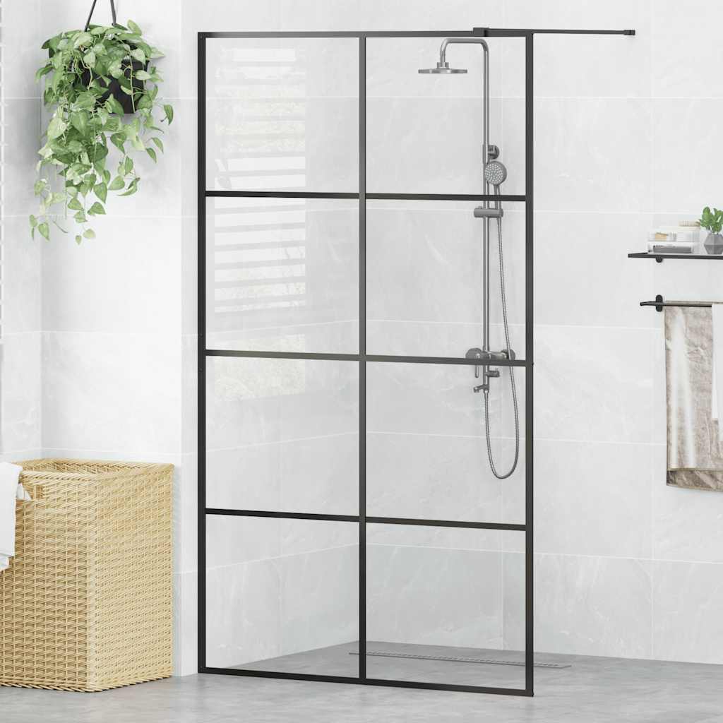 Duschwand für Begehbare Dusche mit Klarem ESG Glas 80x195 cm